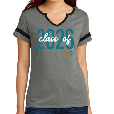 Ladies Halftime Notch Neck Tee - Class of 2026 Thumbnail
