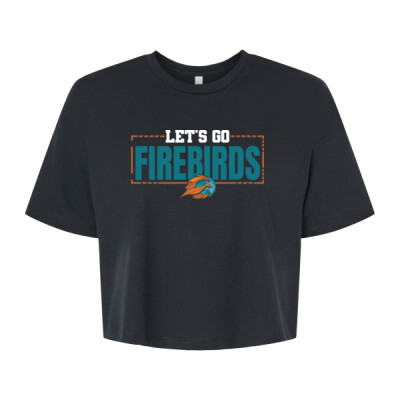 Ladies Bella+Canvas Jersey Crop Tee - Let's Go Firebirds Thumbnail