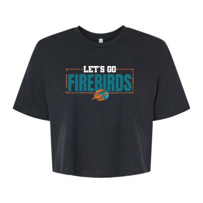 Ladies Bella+Canvas Jersey Crop Tee - Let's Go Firebirds 3 Thumbnail