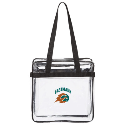 Clear Tote w/zipper top closure Thumbnail